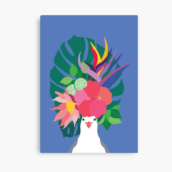 Tropical Seagull Canvas Print
