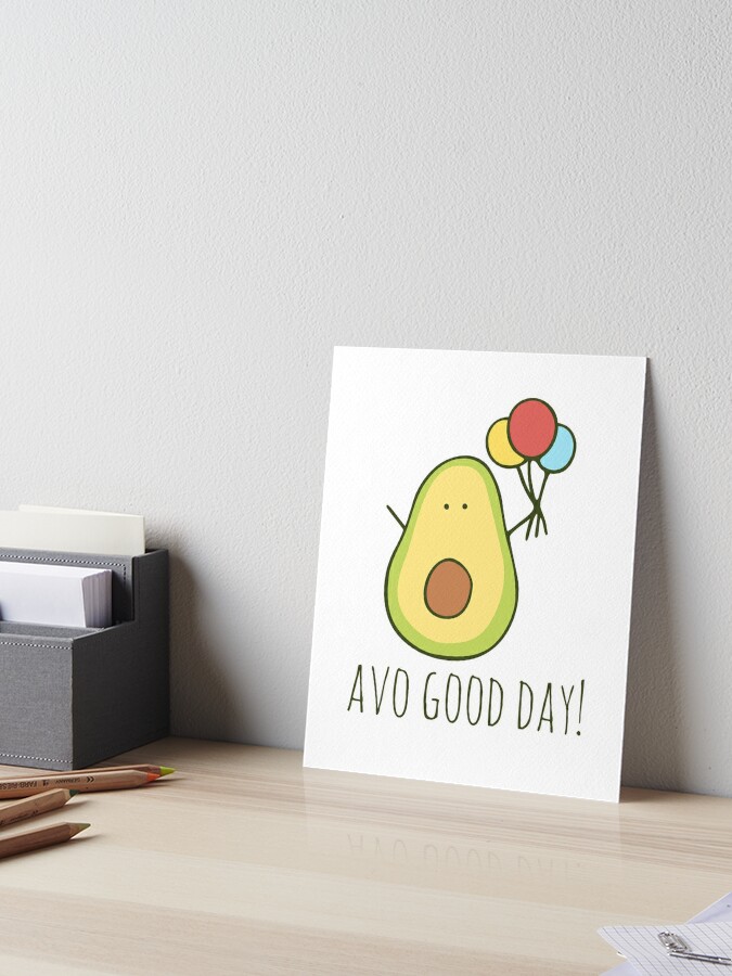 Art & Collectibles Prints Digital Prints Avo Great Day Print Avocado 