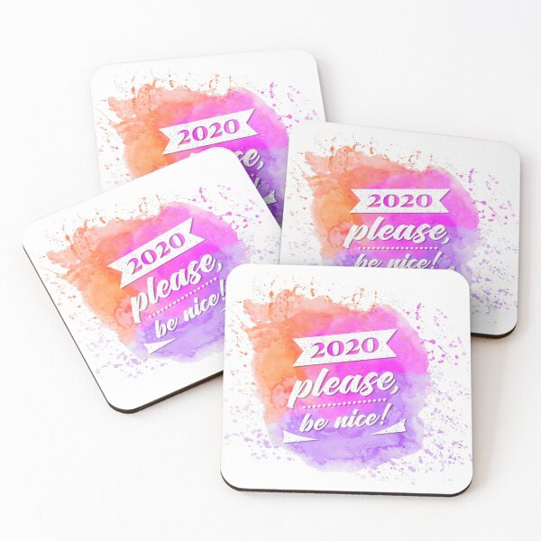 Item preview, Watercolor plash "2020, Please, be nice" designed and sold by MrazTees.