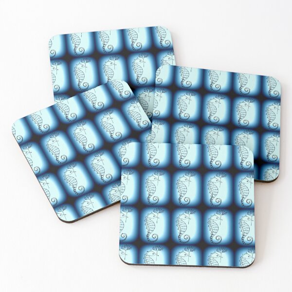 Item preview, seahorse on a blue phone case designed and sold by cathyartist.