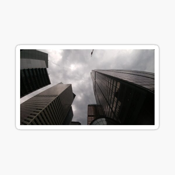 Tower in the city. Sticker