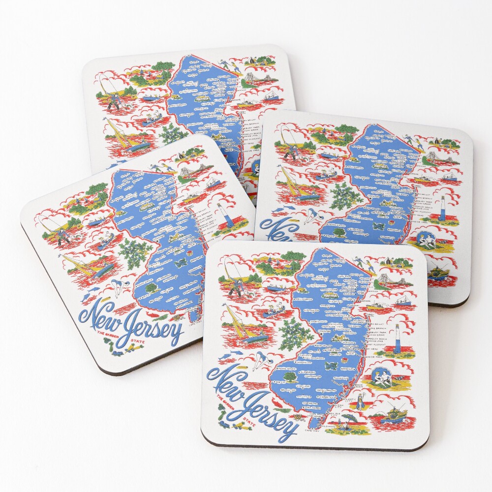 Vintage New Jersey Map Jigsaw Puzzle