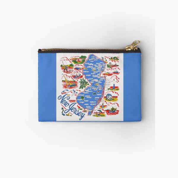 Item preview, Vintage New Jersey Map designed and sold by fearcity.