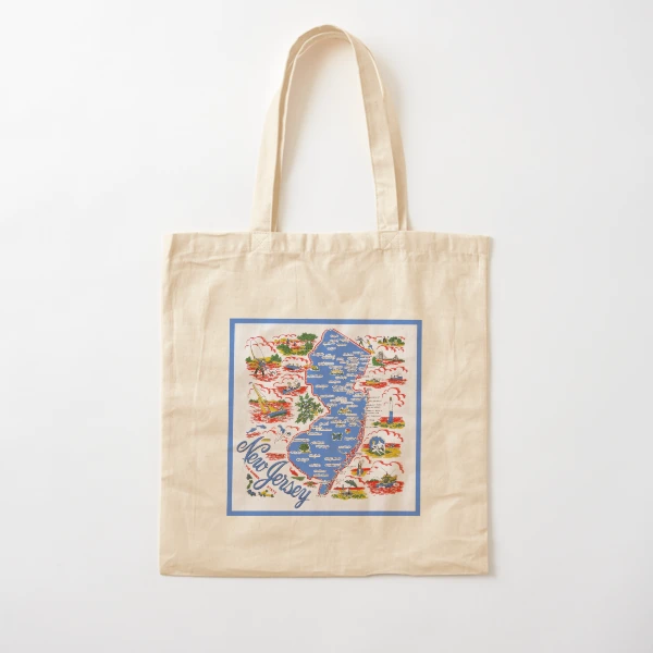 Vintage Map of New Jersey - 1819 Tote Bag by CartographyAssociates - Pixels