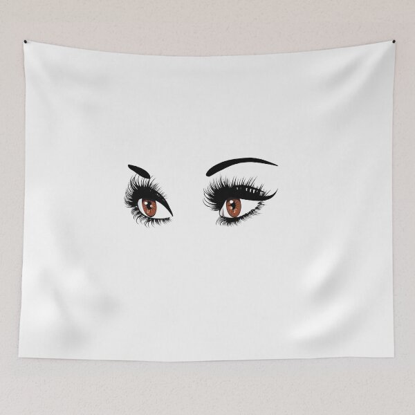Item preview, Brown eyes with long eyelashes  designed and sold by AnnArtshock.