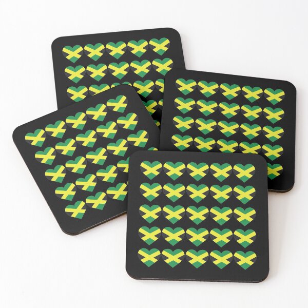 Item preview, Love My Jamaican Hearts Flag designed and sold by HelloFromAja.