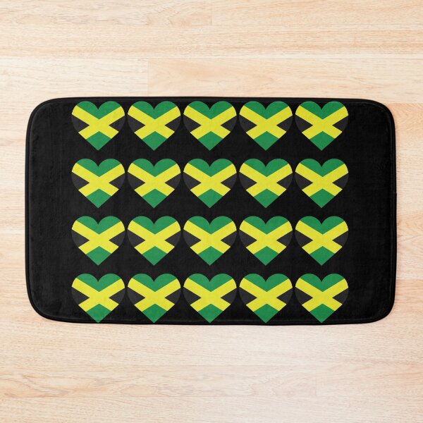 Item preview, Love My Jamaican Hearts Flag designed and sold by HelloFromAja.