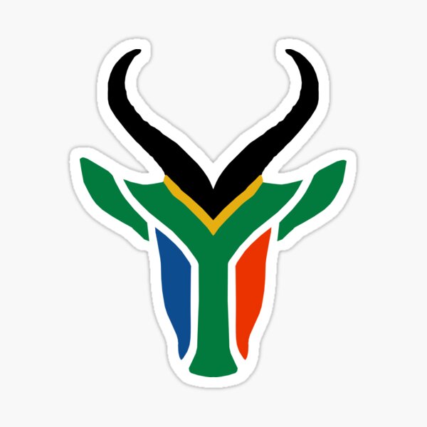 South African Flag Springbok 2020 Sticker