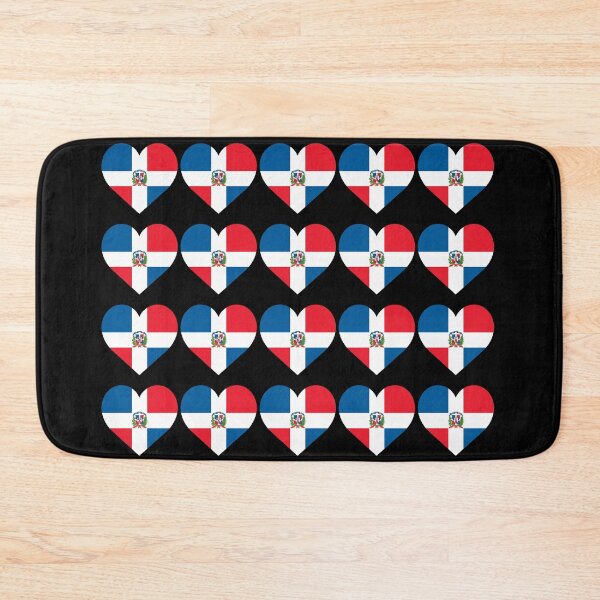 Item preview, Love My Dominican Hearts Flag designed and sold by HelloFromAja.