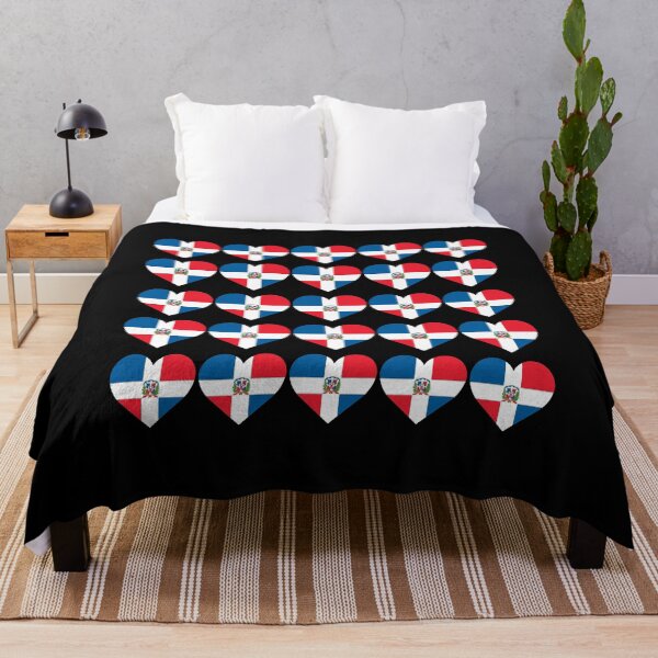 Item preview, Love My Dominican Hearts Flag designed and sold by HelloFromAja.