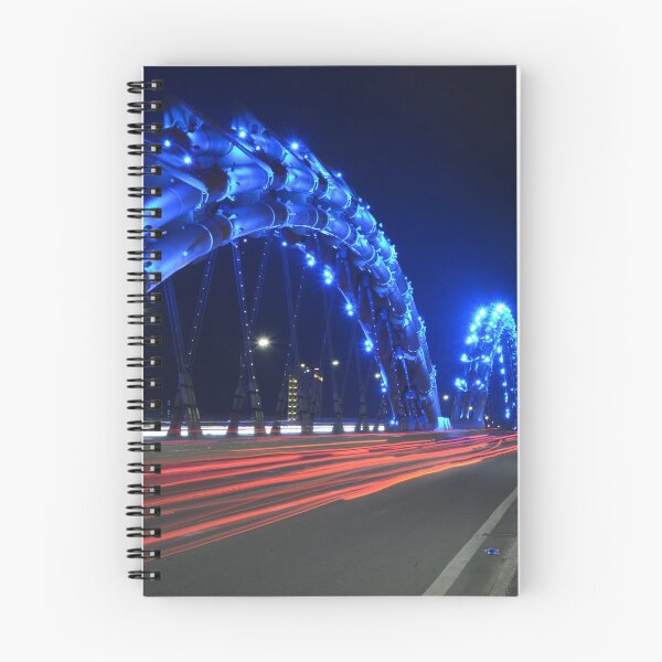 Item preview, Traffic on the Da Nang Dragon Bridge in Blue designed and sold by Mike Ashley.