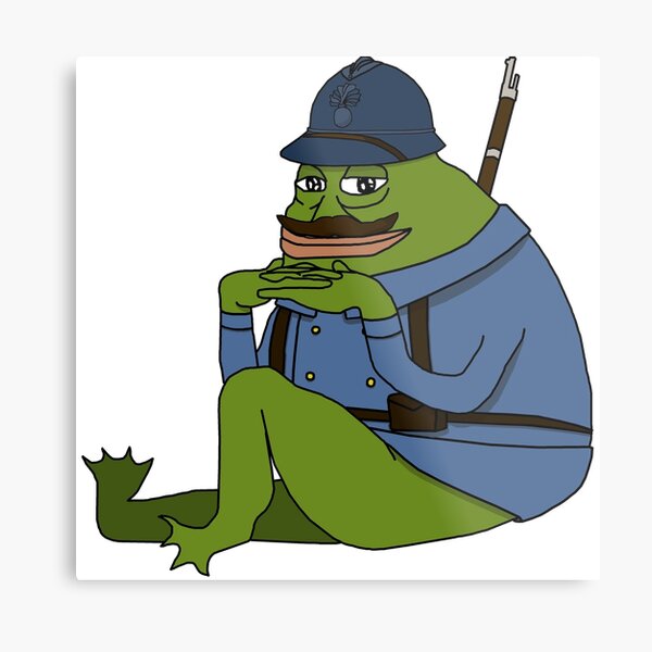  Pepe The French  Soldier Metal Print by bnatiez Redbubble