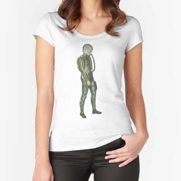 vintage astronaught Fitted Scoop T-Shirt