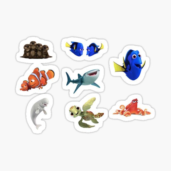 finding dory 8 pack Sticker