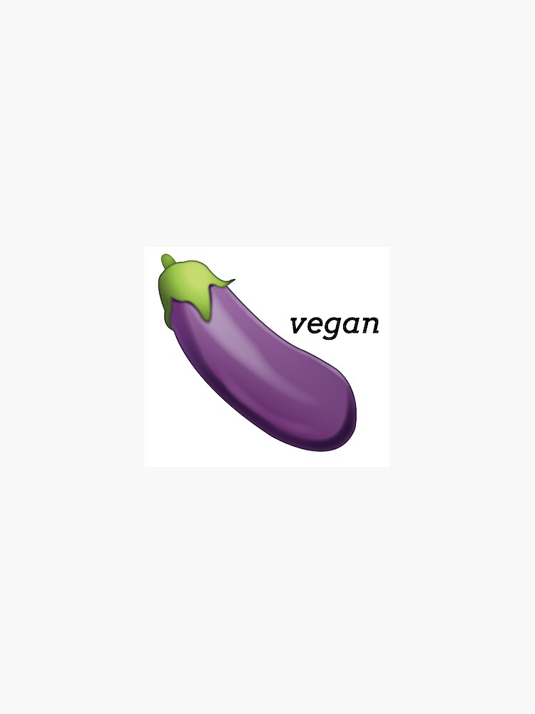 "vegan eggplant emoji" Sticker by itsskaitlynn Redbubble