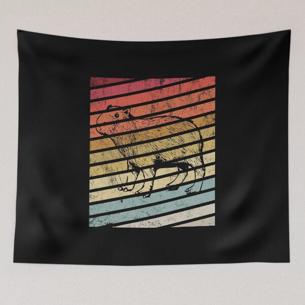 Item preview, Vintage Capybara Lover Retro Rodent Silhouette Gift graphic designed and sold by Grabitees.