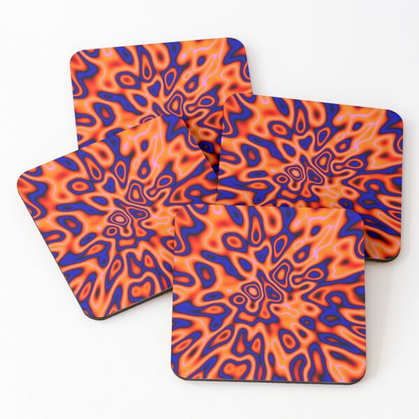 Item preview, OrangeRed MidnightBlue | Abstract random colors #14 designed and sold by blackhalt.
