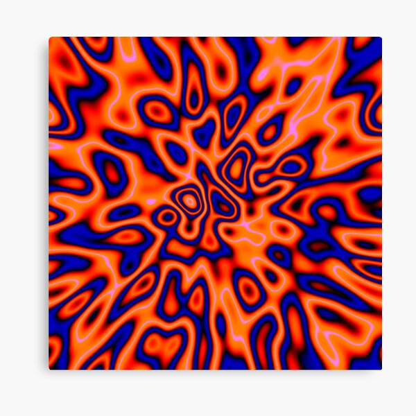 OrangeRed MidnightBlue | Abstract random colors #14 Canvas Print
