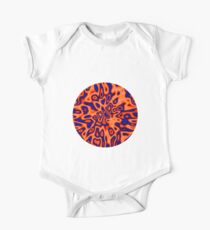 OrangeRed MidnightBlue | Abstract random colors #14 Short Sleeve Baby One-Piece