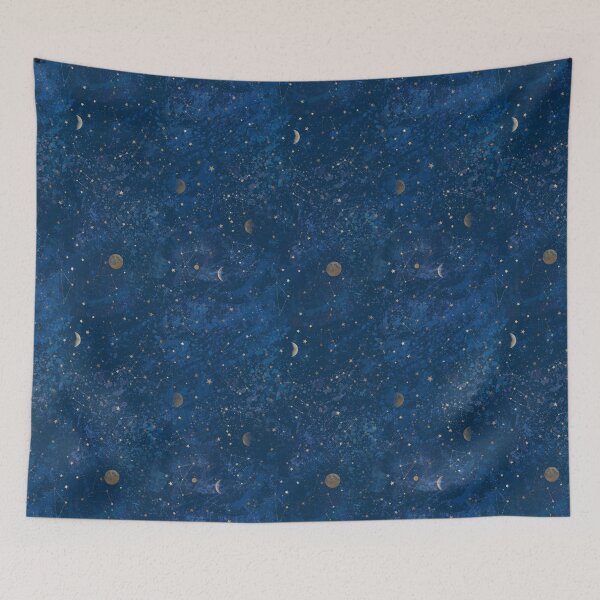 Item preview, Moon & Stars designed and sold by Rebecca Reck Art.