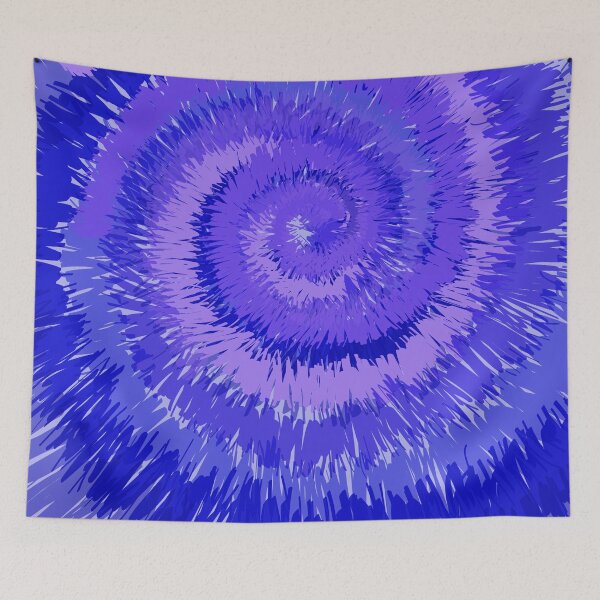 Item preview, Purple-Blue Spiral Tie-Dye Style Hippie Costume designed and sold by mashmosh.