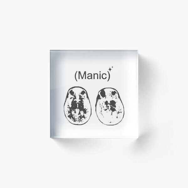 Manic Brain Art Acrylic Block