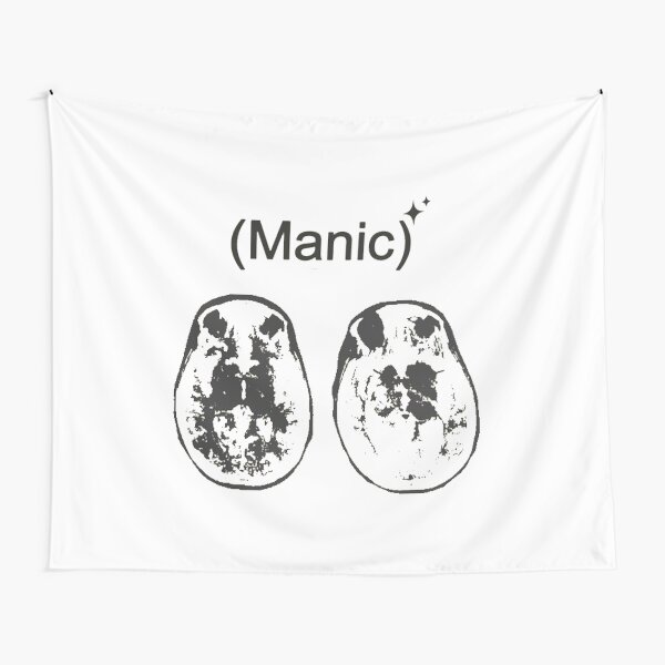 Manic Brain Art Tapestry