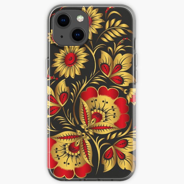 Russischer Khokhloma-Stil iPhone Flexible Hülle