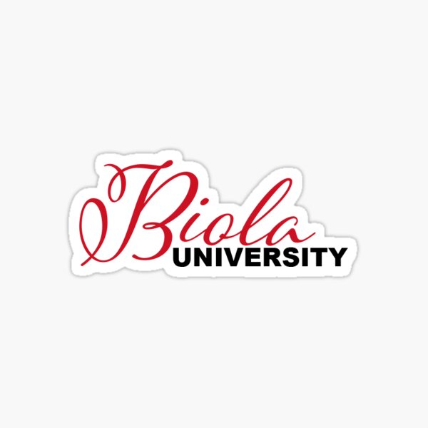 "Biola University" Sticker for Sale by MakMakes Redbubble