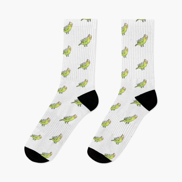 Item preview, "birds are friends" green parakeet budgie  designed and sold by birdiepip.