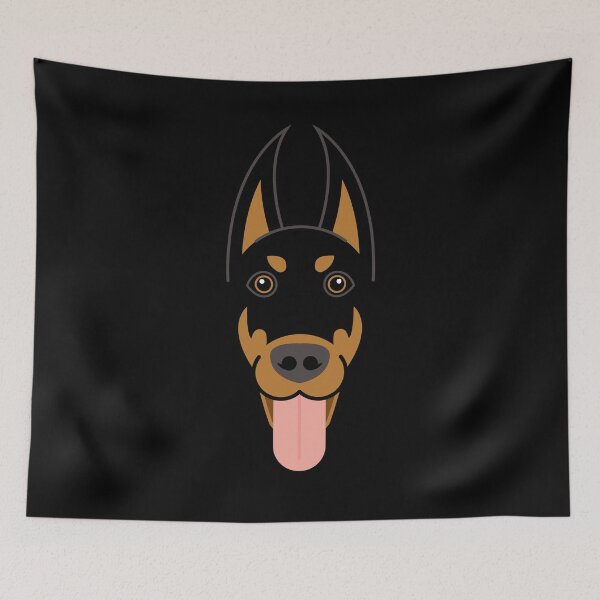 Item preview, Doberman Pinscher dog face designed and sold by ShirtBricks.