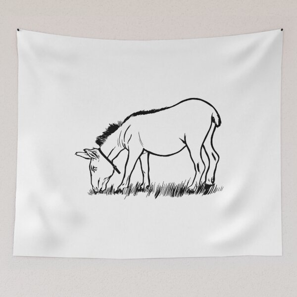 Item preview, Donkey eats grass designed and sold by DerSenat.