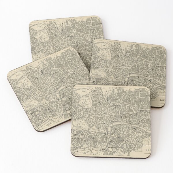 Item preview, London map (19th century) designed and sold by tambet.