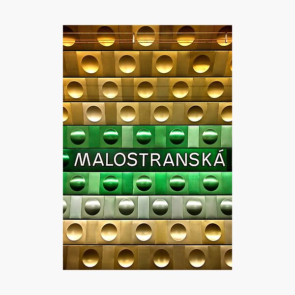 Malostranska Metro Station - Prague Photographic Print