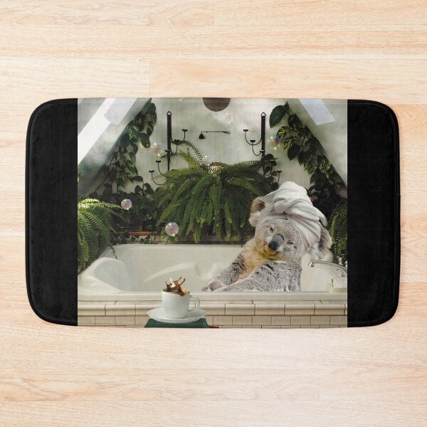 Item preview, Self-Care Koala Bath Reading Books With Coffee  designed and sold by SkylerJHill.