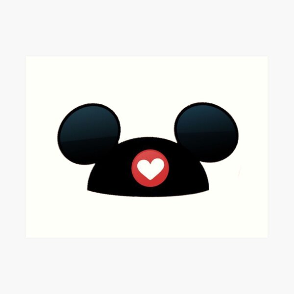 mickey ears Art Print
