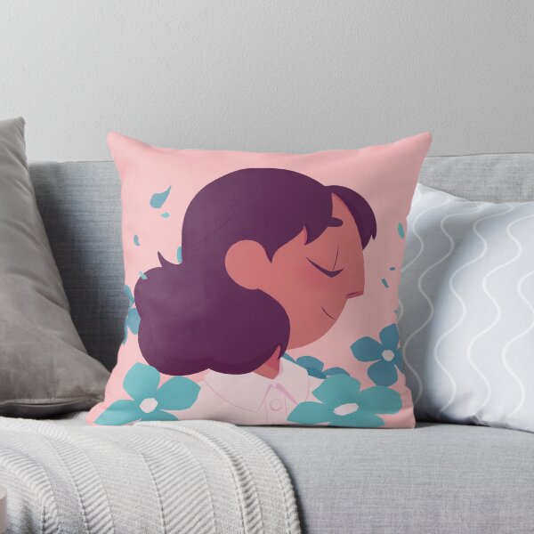 Pastel Connie portrait Throw Pillow