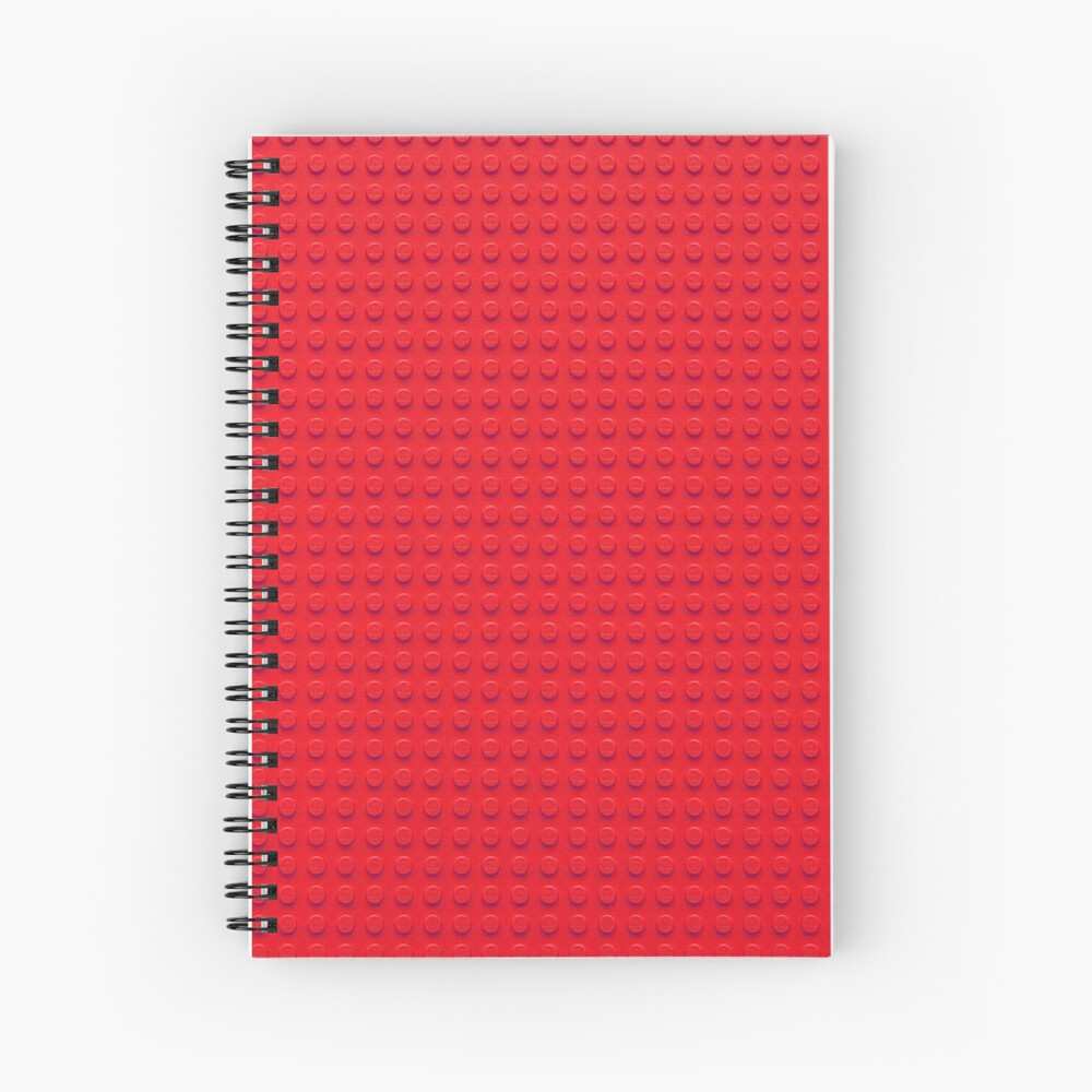 Building Block Brick Texture Red Spiral Notebook By Graphix Redbubble - roblox brick texture