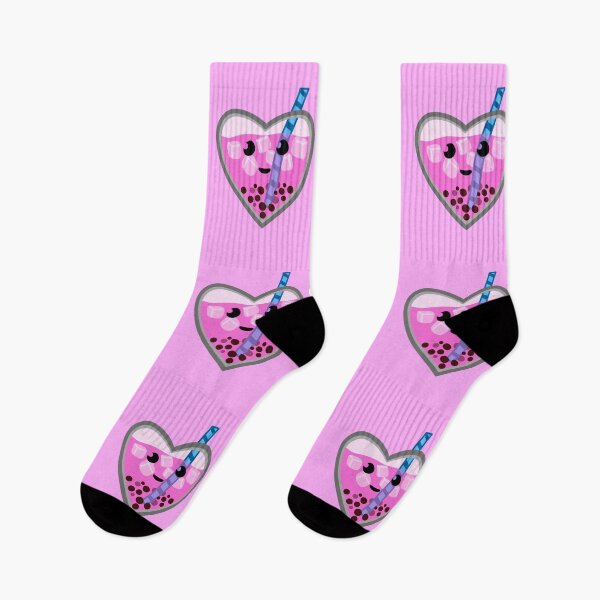 Item preview, Pink Bubble Tea Heart on pink designed and sold by SubtleSplit.