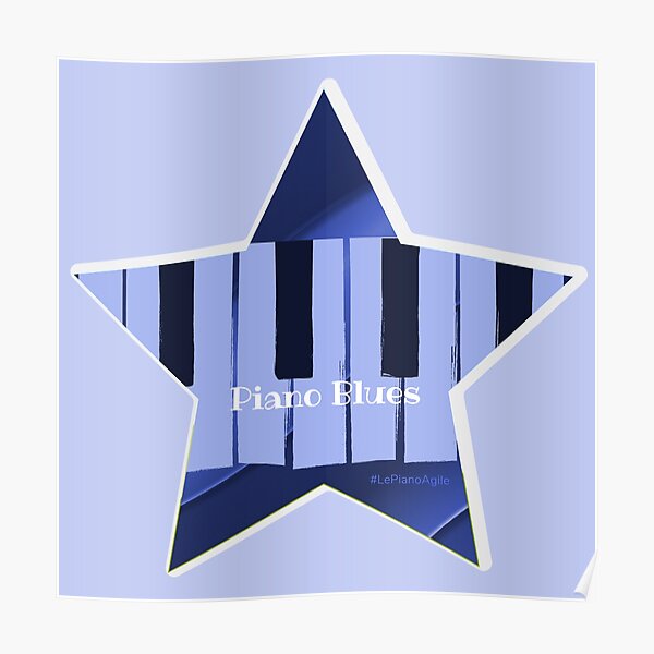 L'étoile du Piano Blues Poster