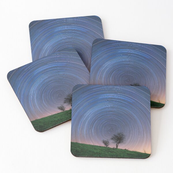 Item preview, Star trail behind tree designed and sold by kiliantorres.