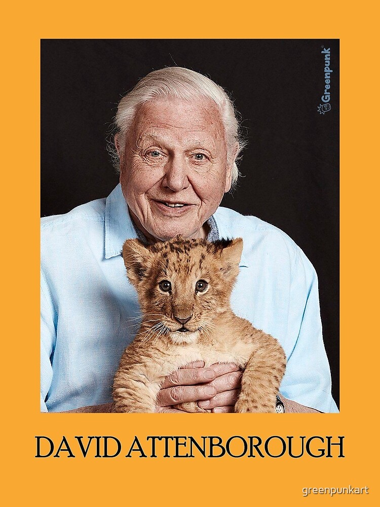 "Sir David Attenborough" Art Print by greenpunkart Redbubble