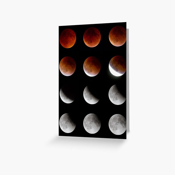 Blood Moon to Super Moon - Sept 27, 2015 Greeting Card