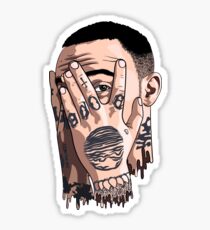 Mac miller face drawing Sticker