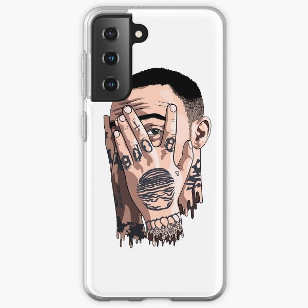 Mac miller face drawing Samsung Galaxy Soft Case