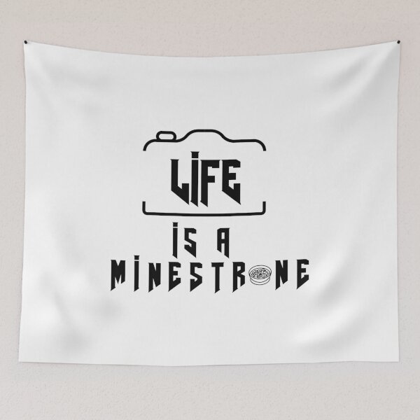 Item preview, La vida es un minestrone - Negro designed and sold by saechla.