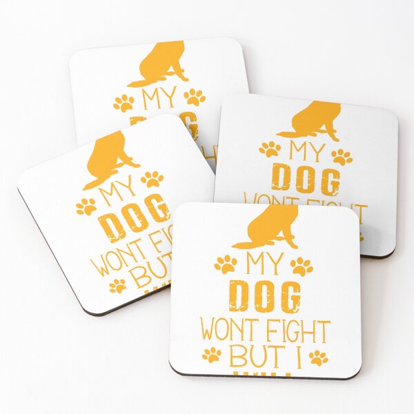 Item preview, My Dog Wont Fight But I Will designed and sold by Hameegaa.