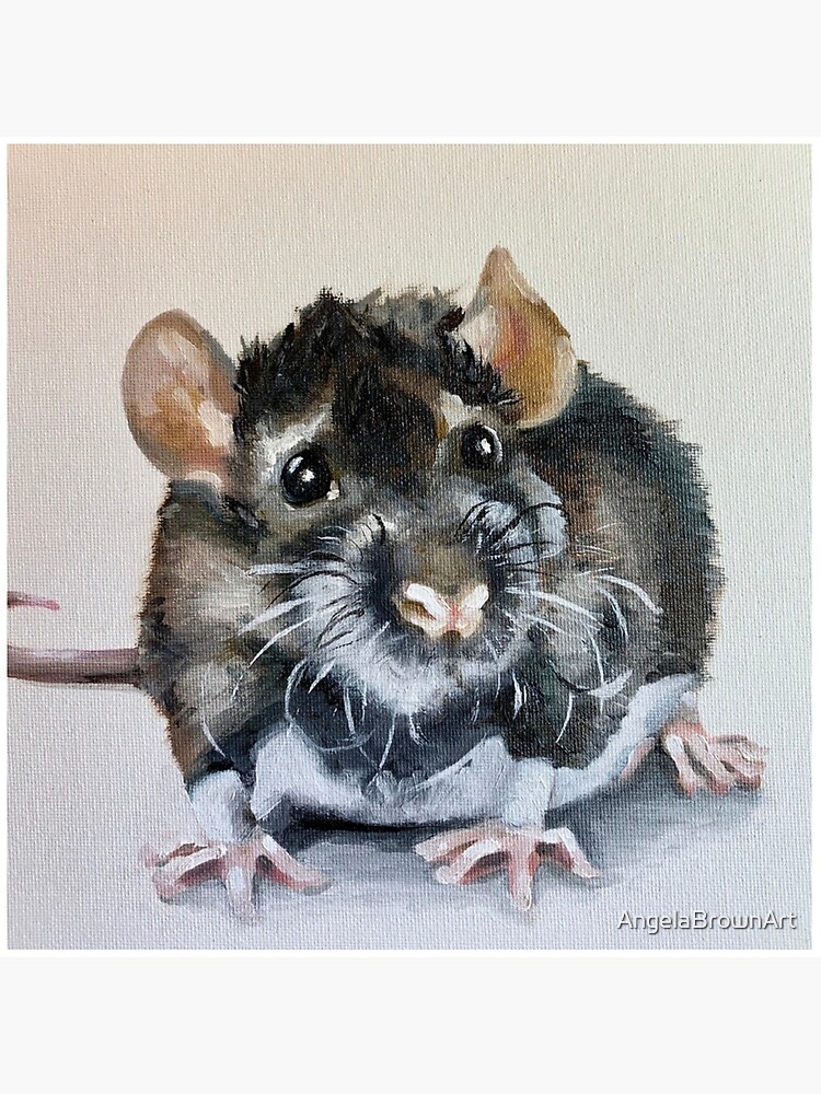 rat oil painting