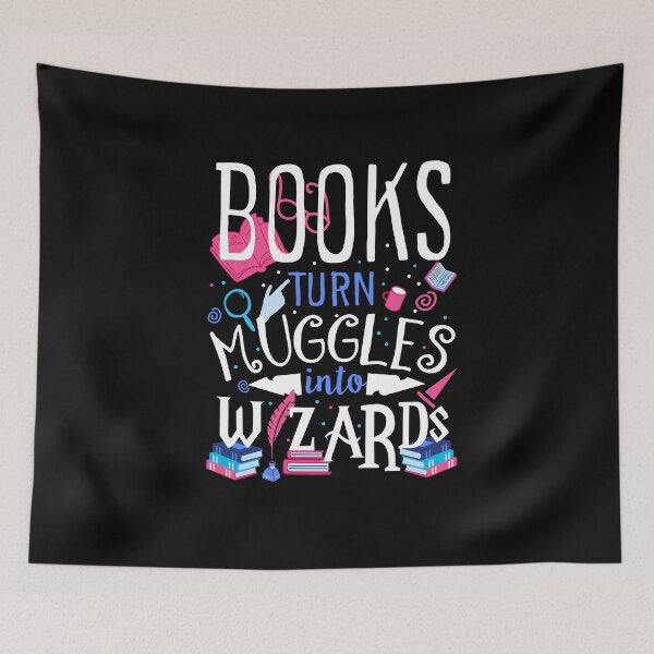 Item preview, Books turn muggles into wizards designed and sold by Printup.