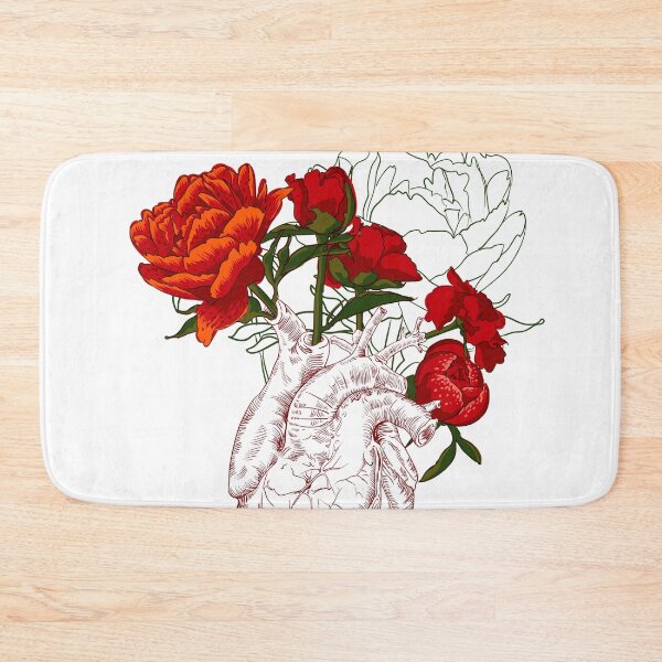 Item preview, drawing Human heart with flowers designed and sold by Olga Berlet.